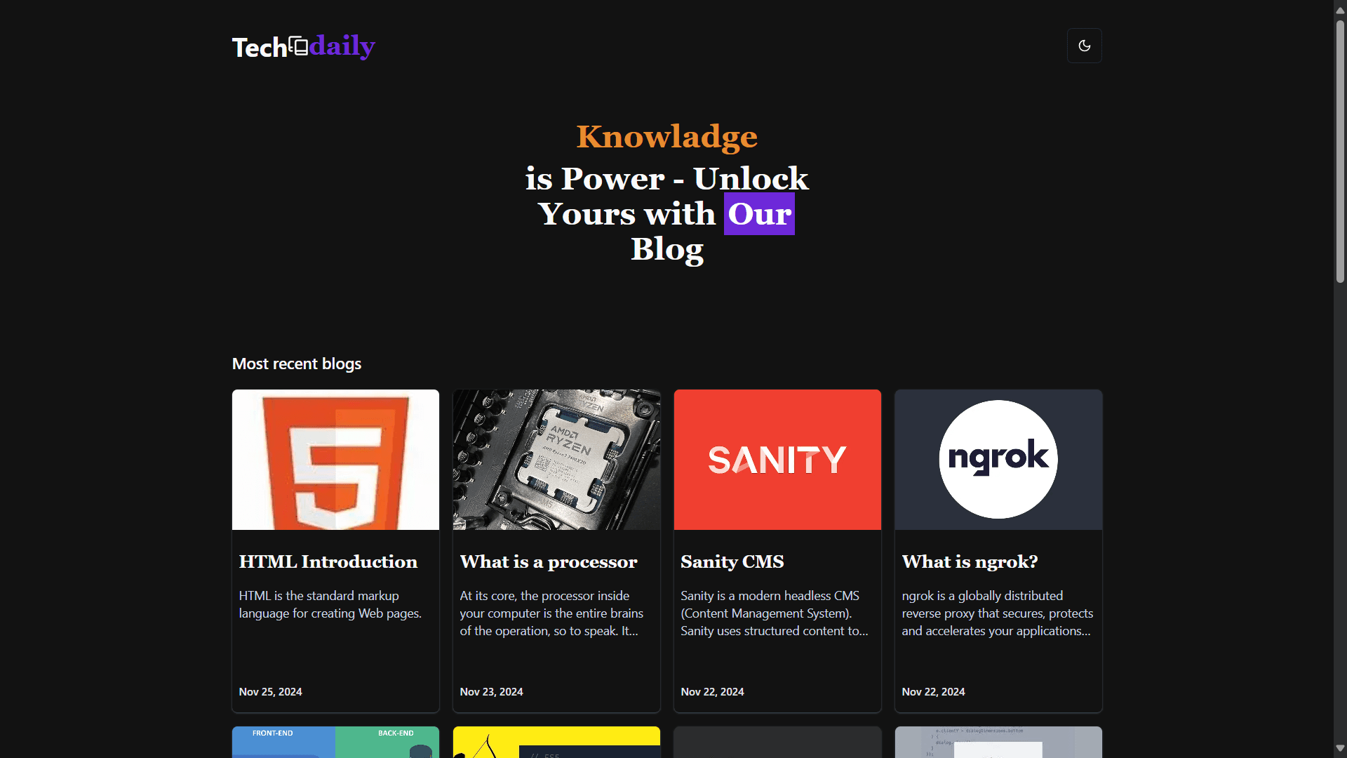 Sanity CMS and Next.js 14 Blog App